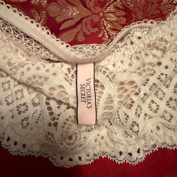 Victoria’s Secret White Lace Bandeau Bralette XS - Picture 2 of 3